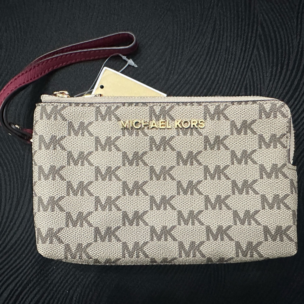 Michael Kors double zip wristlet